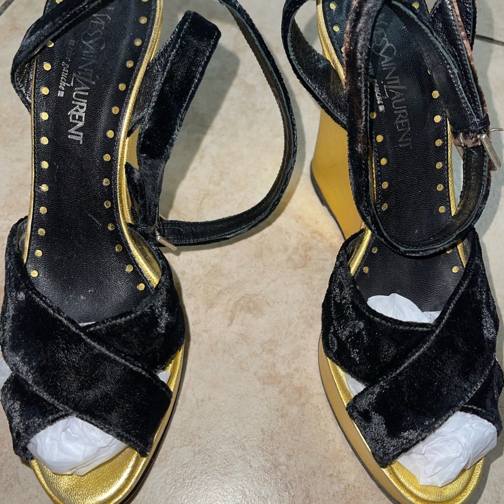 Yves Saint Laurent wedge heel